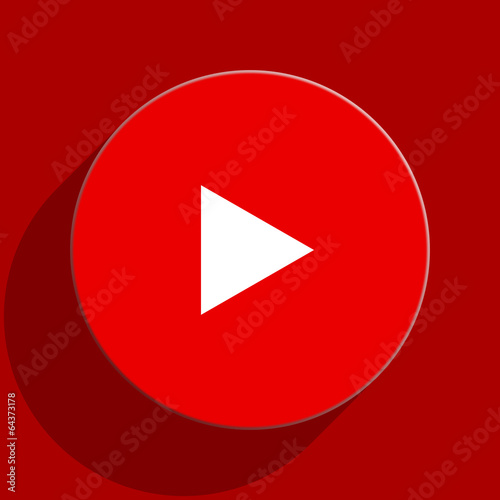 Free Download play web flat icon - GFXLoad