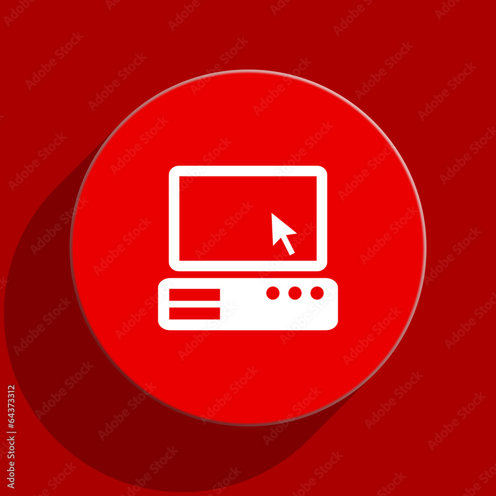 computer web flat icon