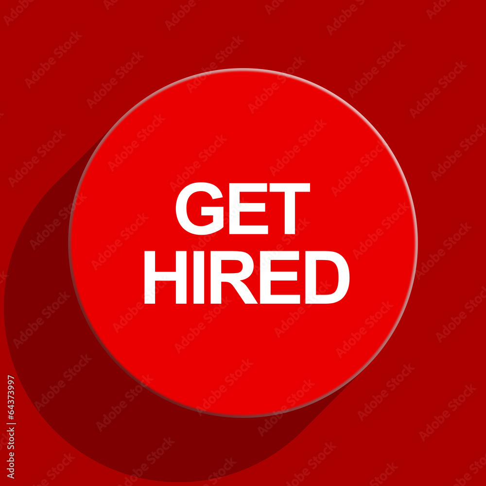 get hired web flat icon get hired web flat icon