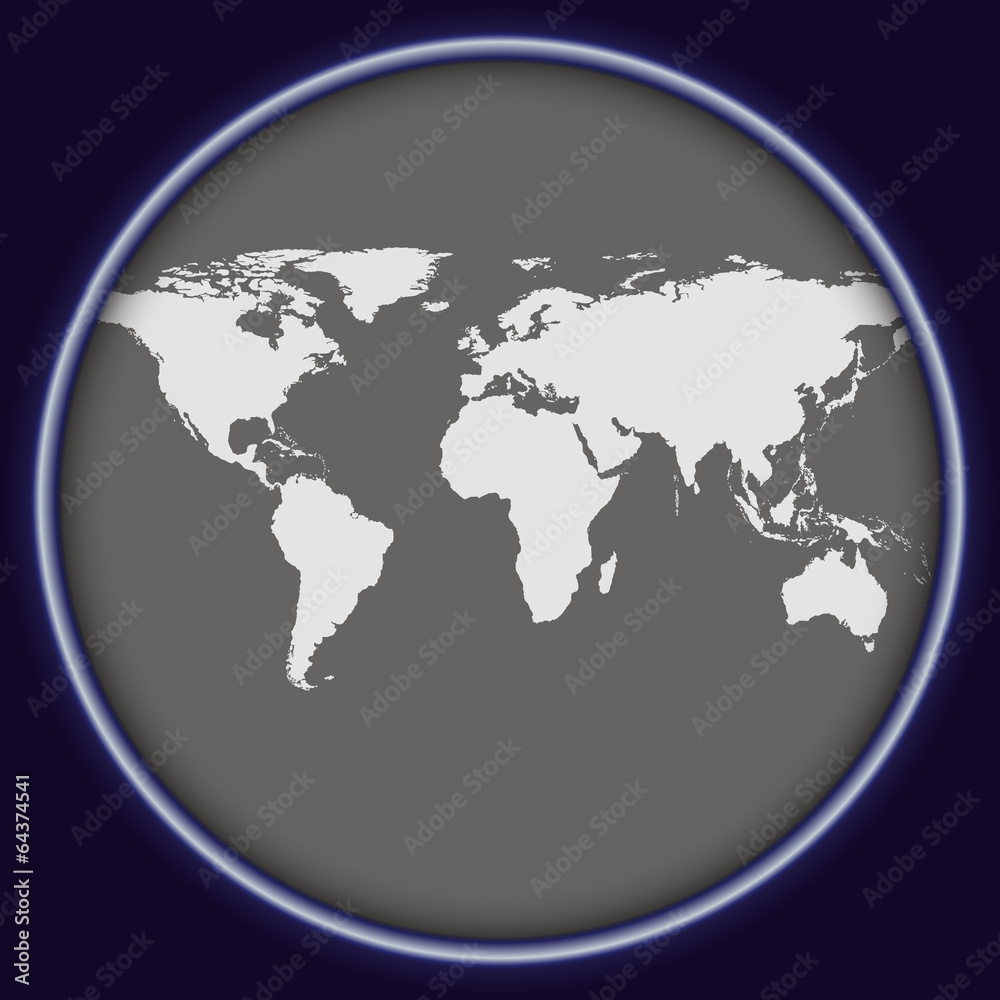 Abstract World Map Vector