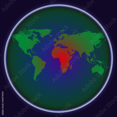 Abstract World Map Vector