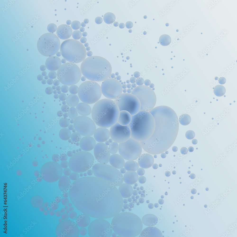 drops in the blue water vector background drops in the blue water vector background