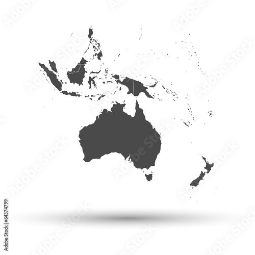 Australia map background vector