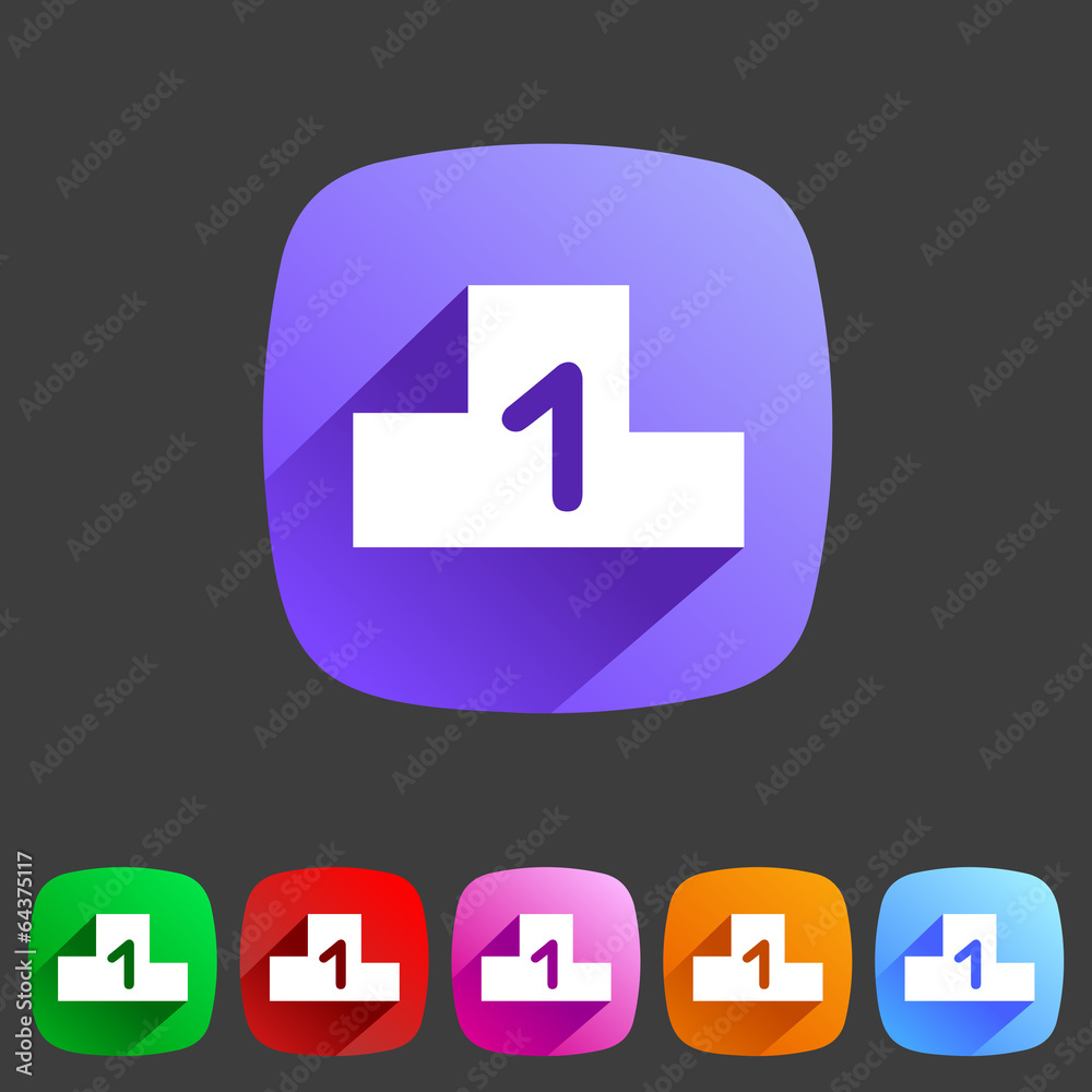 Flat icon chart Flat icon chart