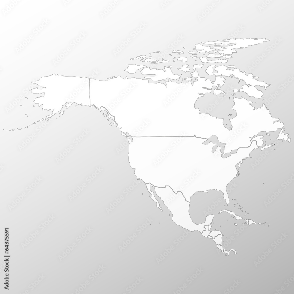 North america map background vector
