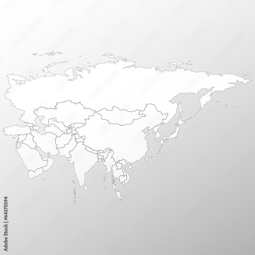 Eurasia map background vector Eurasia map background vector