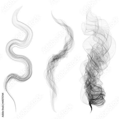set of smoke background vector