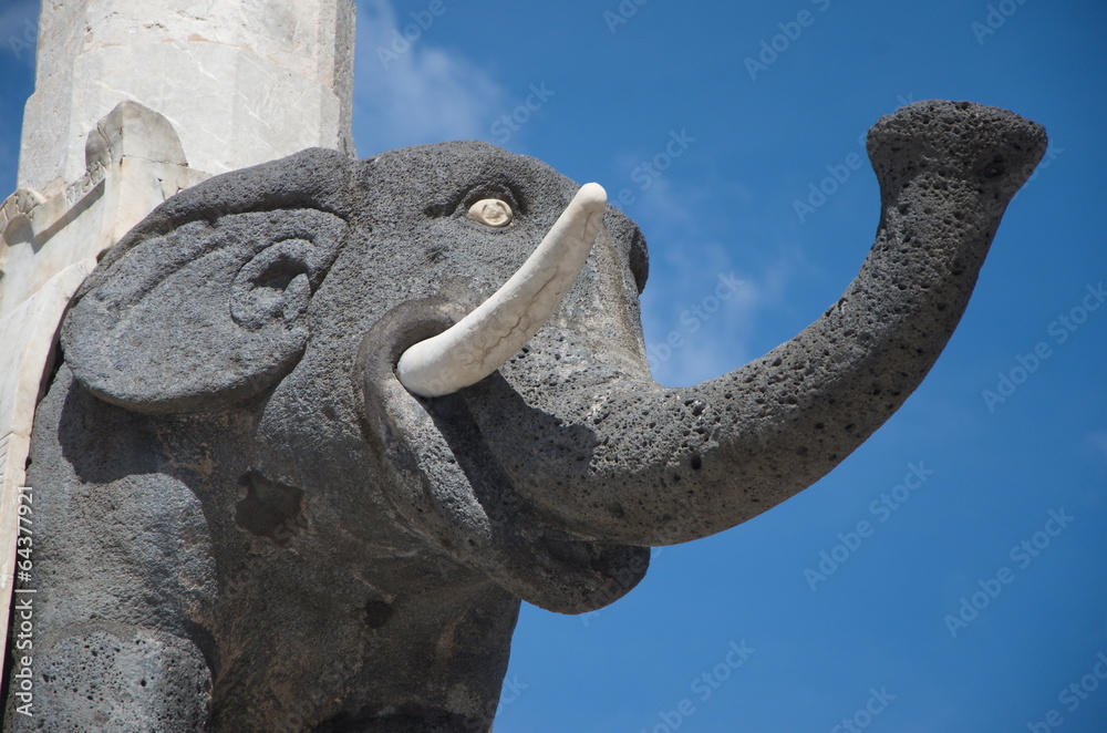 lava stone elephant statue, Catania, Sicily