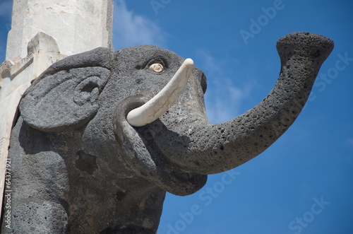 lava stone elephant statue, Catania, Sicily