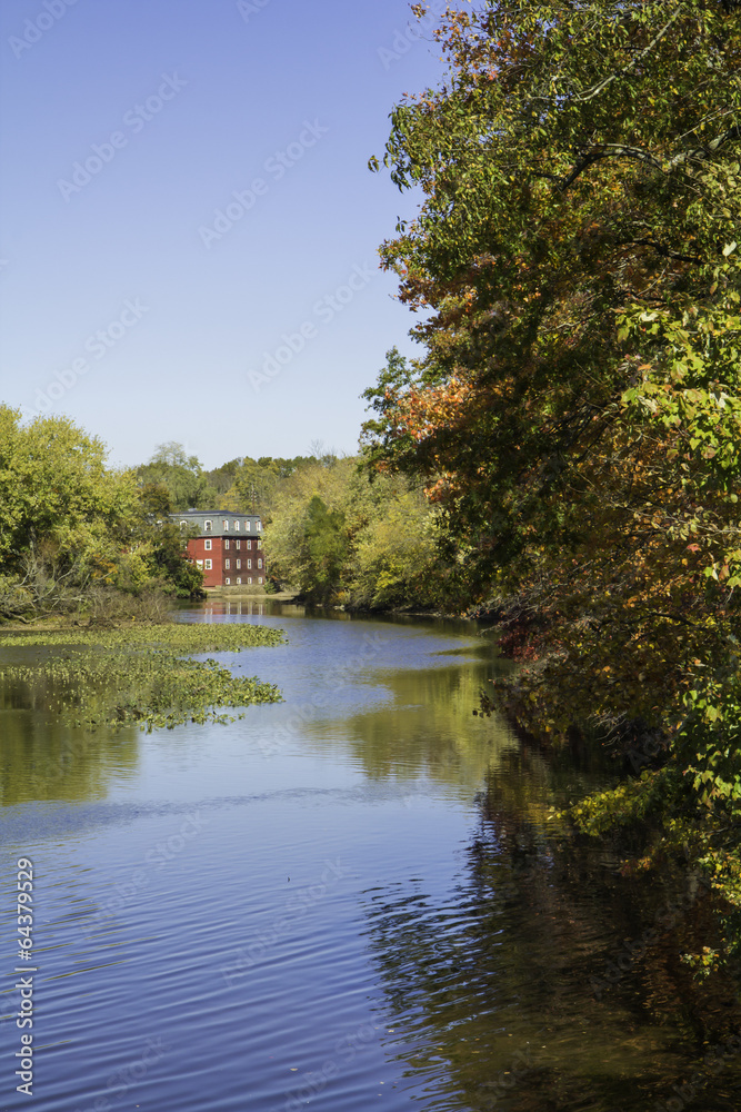 Autumn at the Delaware and Raritan Canal - Vertical
