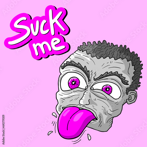 Suck me message