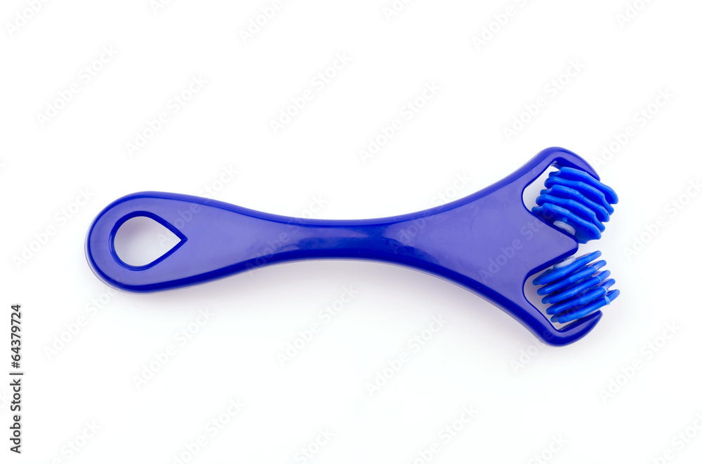 Roller face isolated white background Roller face isolated white background