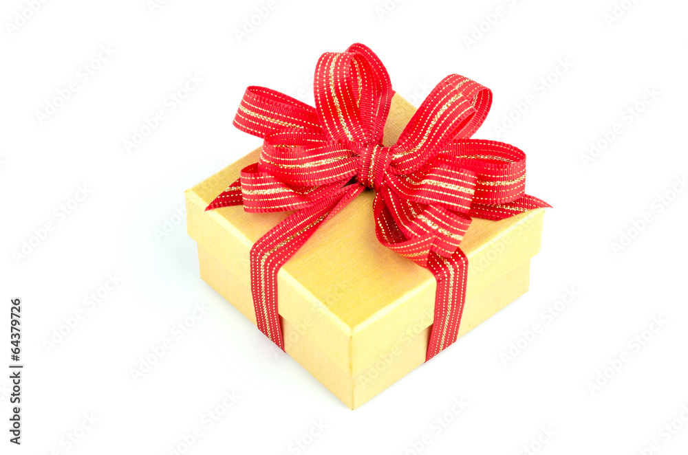 Obraz premium Gift box isolated white background