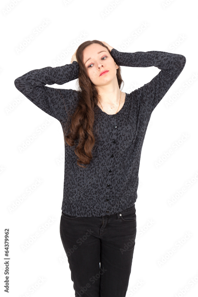 Beautiful young woman posing Beautiful young woman posing