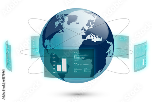 mondo connessione, dati, rete, internet
