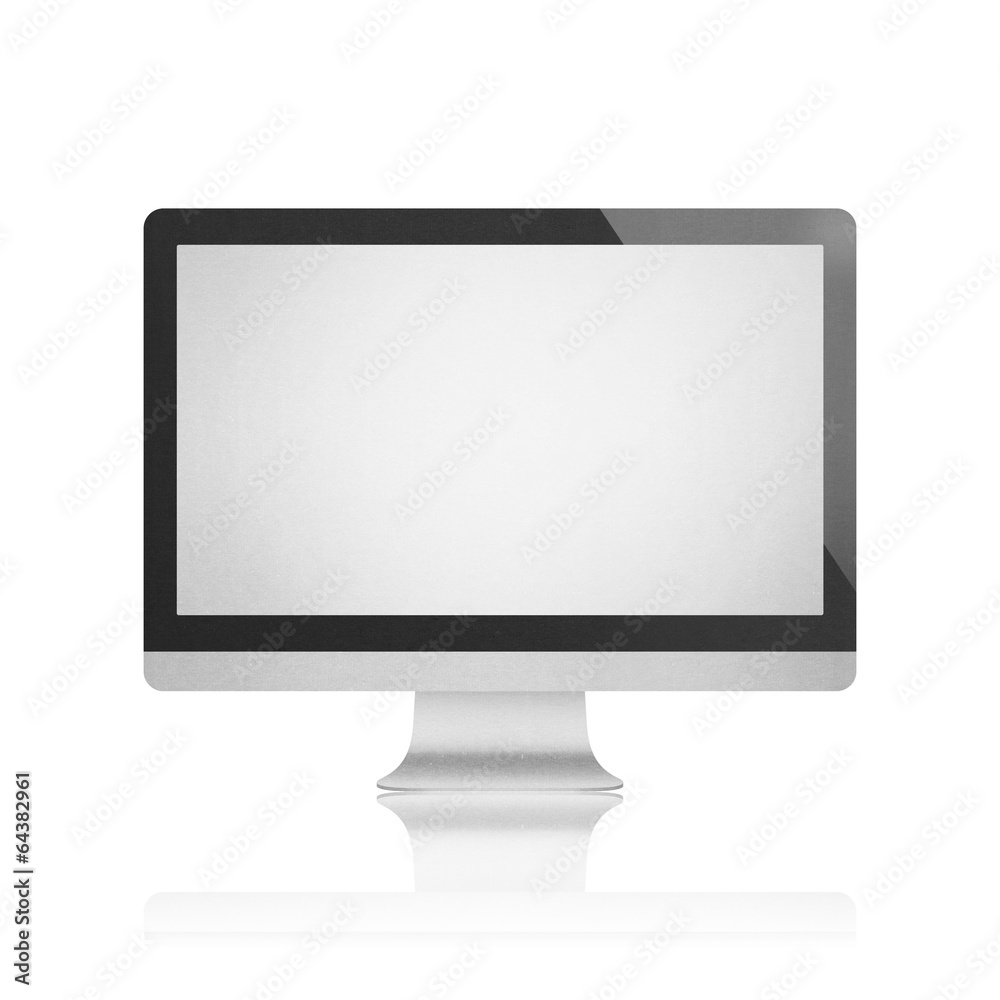 isolated paper cut of computer monitor with led flat screen is m isolated paper cut of computer monitor with led flat screen is m