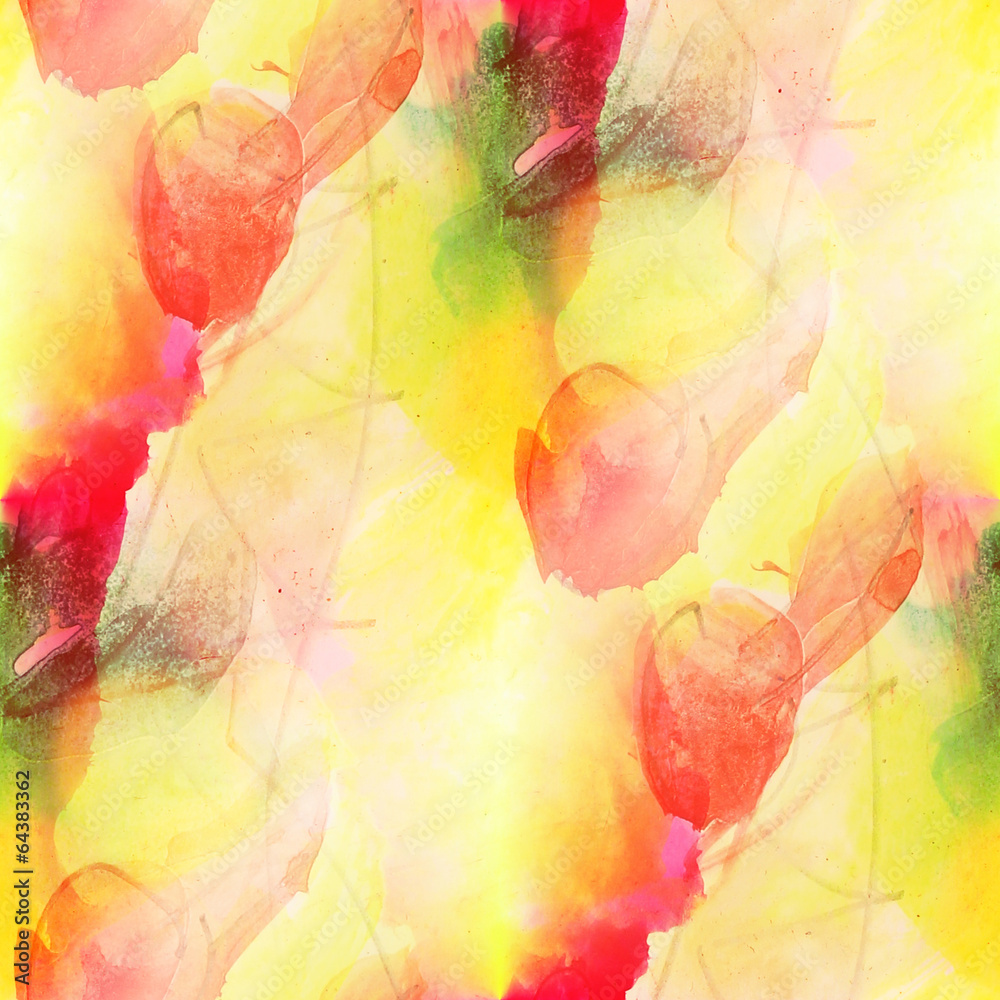 paint colorful pattern water texture abstract color red, yellow,