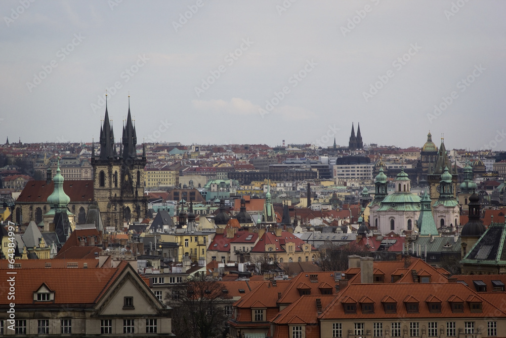 Prague - a general view of the old part of the city