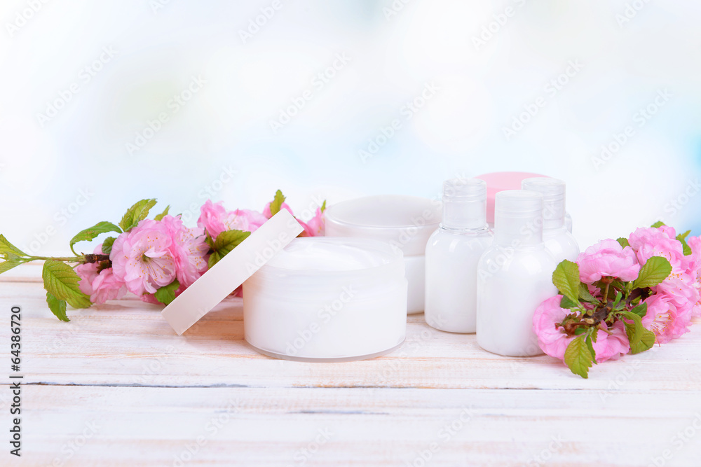 Beautiful spa setting on table close-up Beautiful spa setting on table close-up