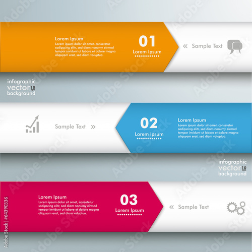 Infographic 3 Lines Arrows