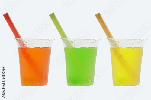 Coloured cold drinks