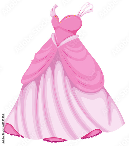 A beautiful pink dress