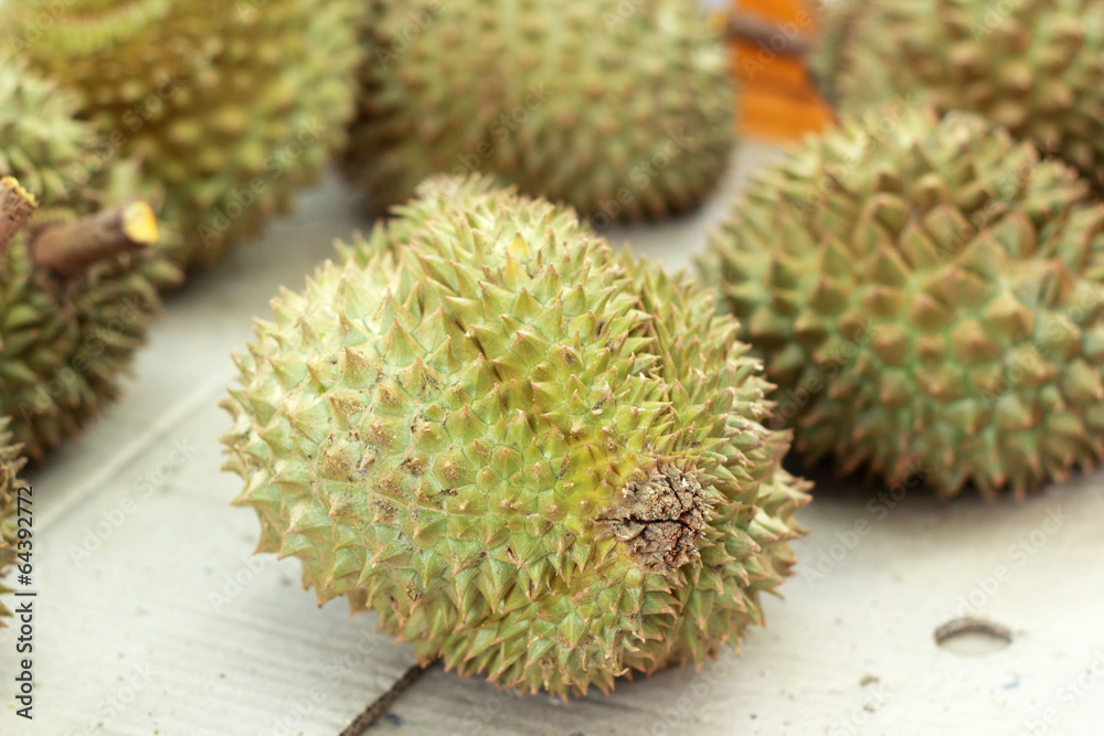 Durian fruit in the market Durian fruit in the market