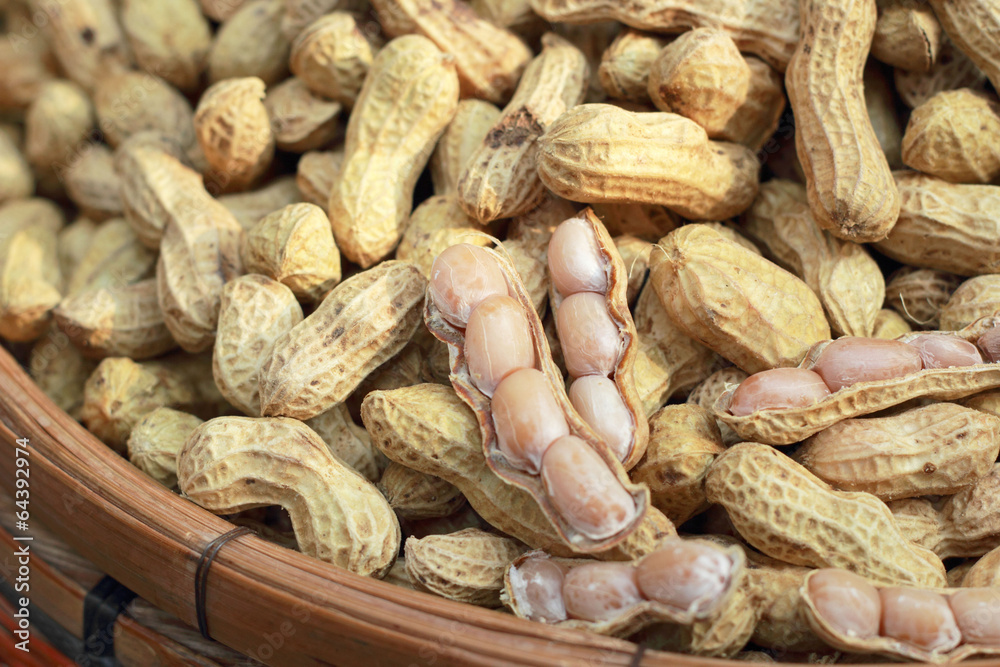 Fototapeta premium Peanut in the market on sale