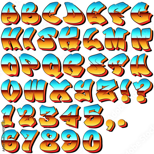 Graffiti Letters and Numbers