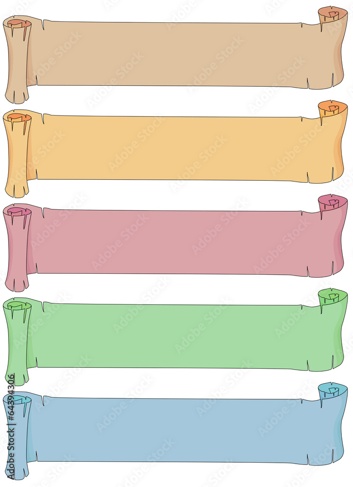 Empty scrolls Empty scrolls