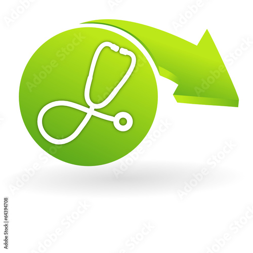 médecine sur web symbole vert