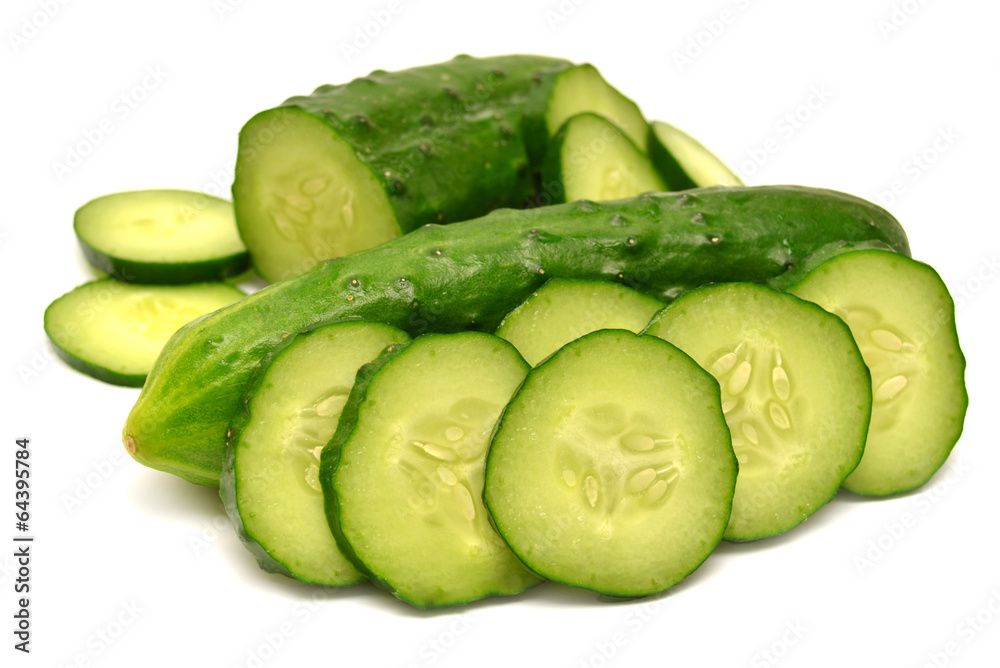 Cucumber and slices Cucumber and slices