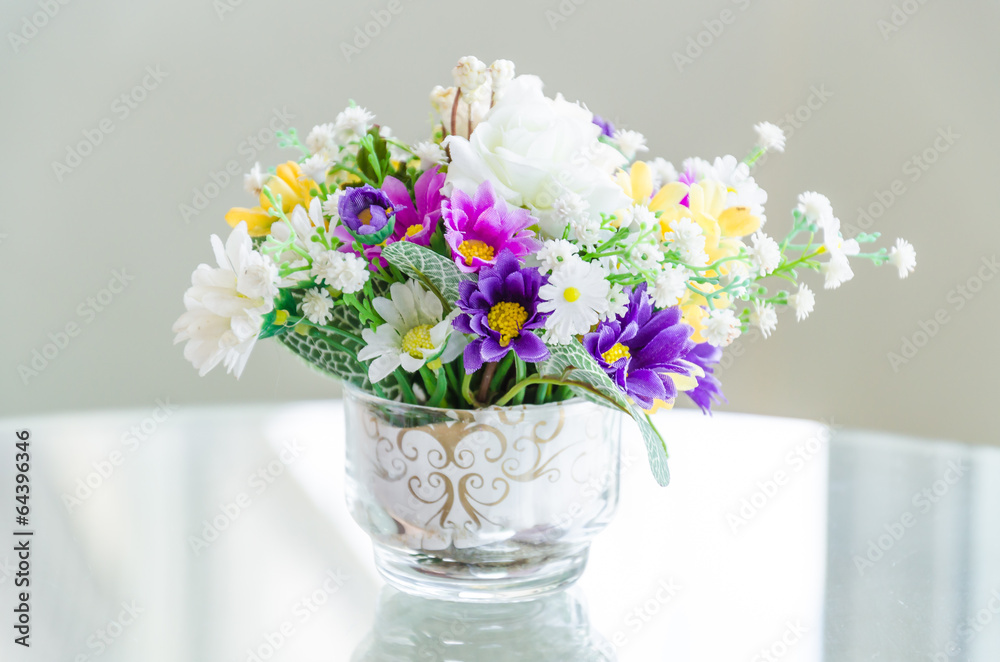 Bouquet flower in vase Bouquet flower in vase