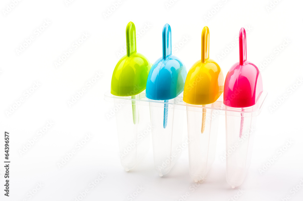 Ice popsicle isolated white background Ice popsicle isolated white background