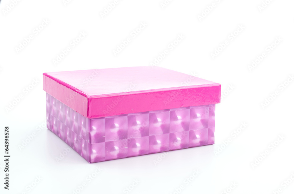 pink gift box isolated white background pink gift box isolated white background
