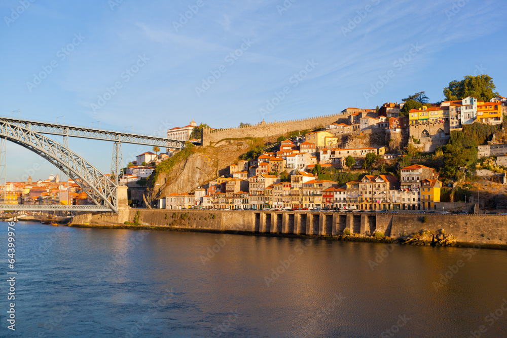 bridge through Duoro's river, Porto, Portugal