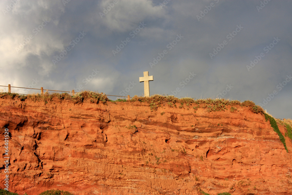 cross on a cliff