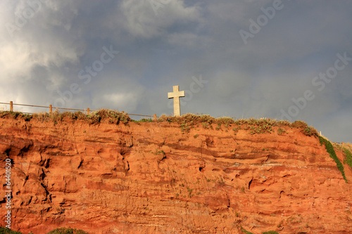 cross on a cliff