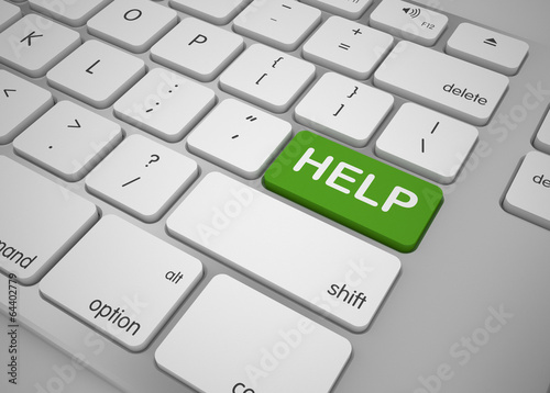 help button on the keyboard