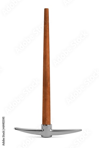 realistic 3d render of pickaxe