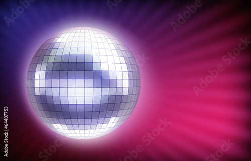 glowing disco ball