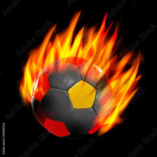 Brennender Fußball