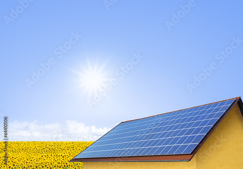 Solarpanels auf dem Dach