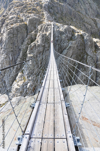 Trift Bridge, the longest 170m pedestrian-only suspension bridge