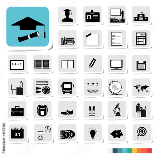 Education Icon in Business Category Concept