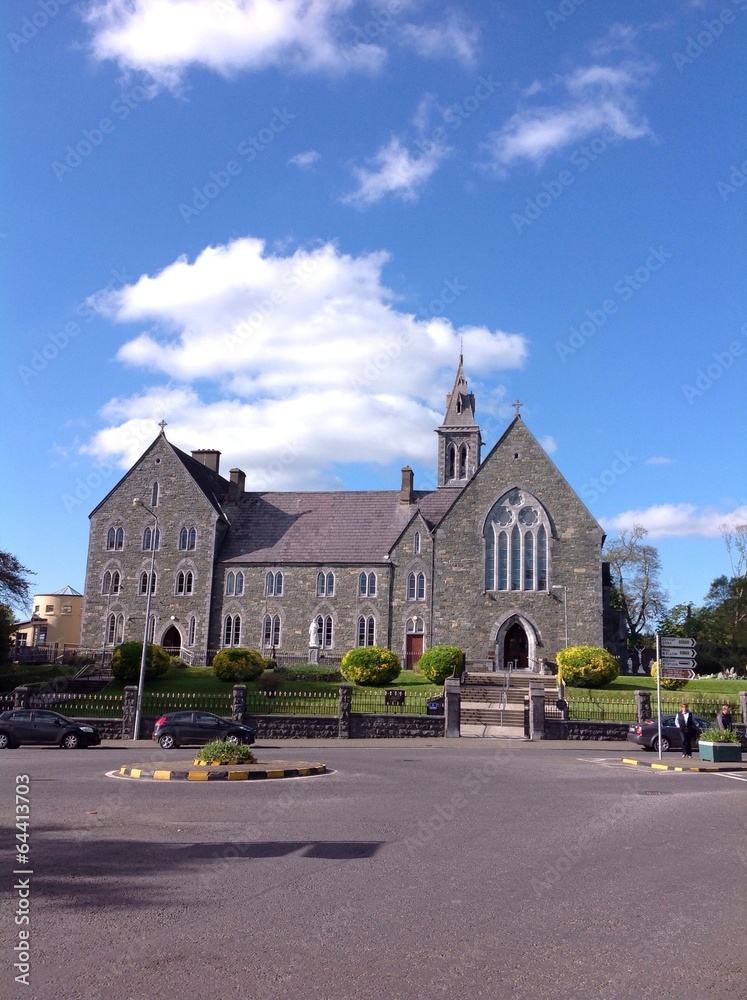 Fototapeta premium church and roundabout
