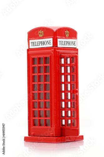 London iconic public telephone miniature