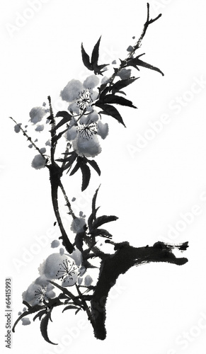 사군자 수묵화