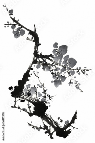 사군자 수묵화