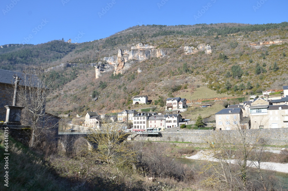village de Les vignes, Gorges du Tarn